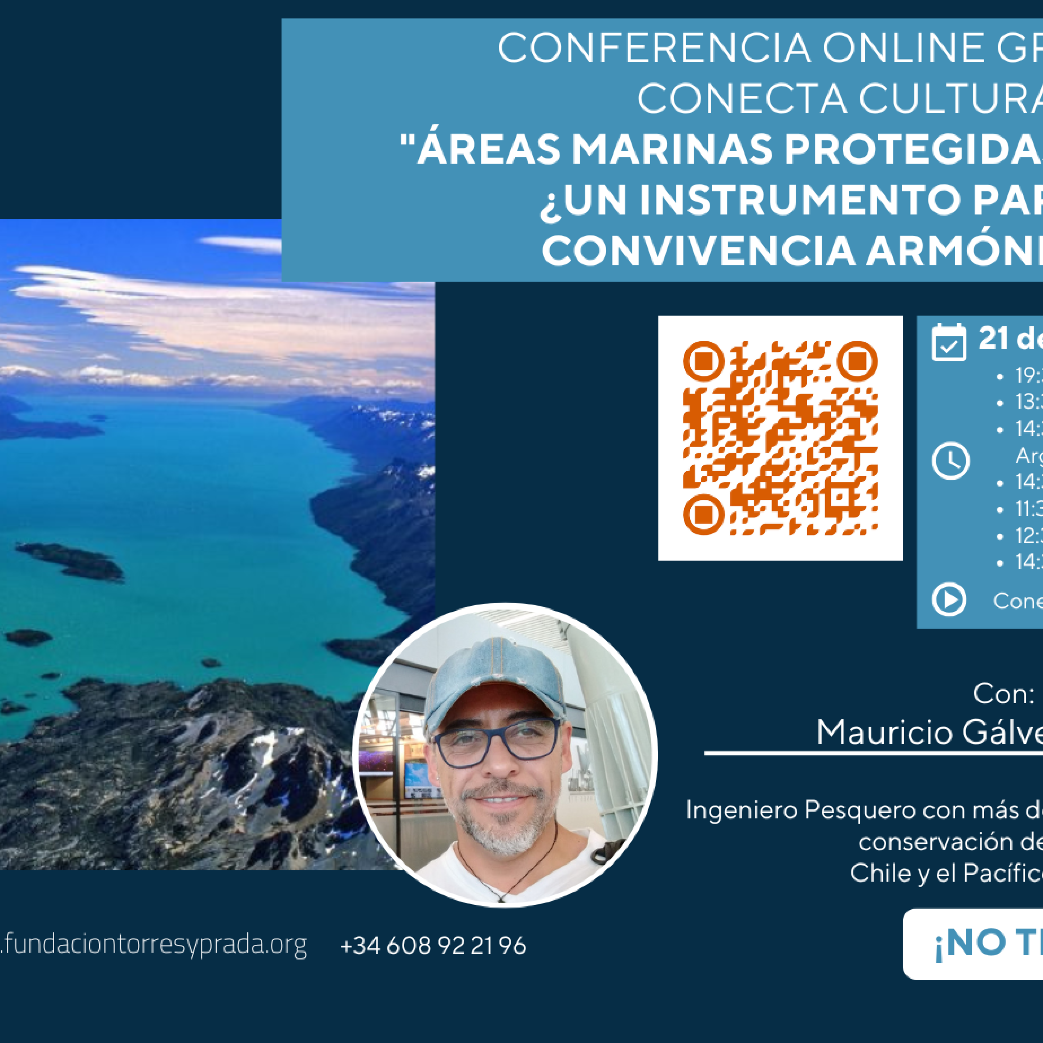 Conferencia online Conecta Cultura “Áreas Marinas Protegidas en Chile” ¿Un Instrumento para la Convivencia Armónica?