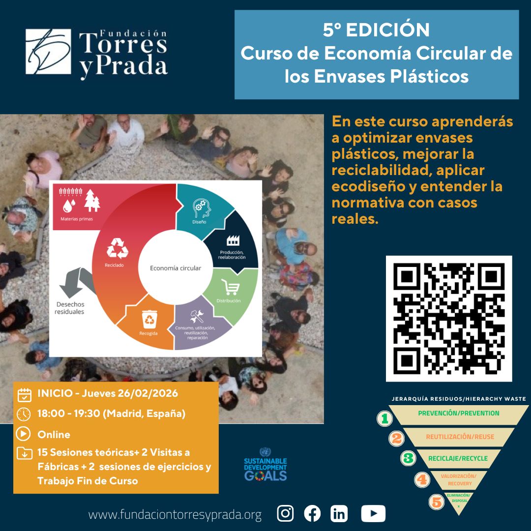 Curso “Economía Circular de los Envases Plásticos” 5ª Edición